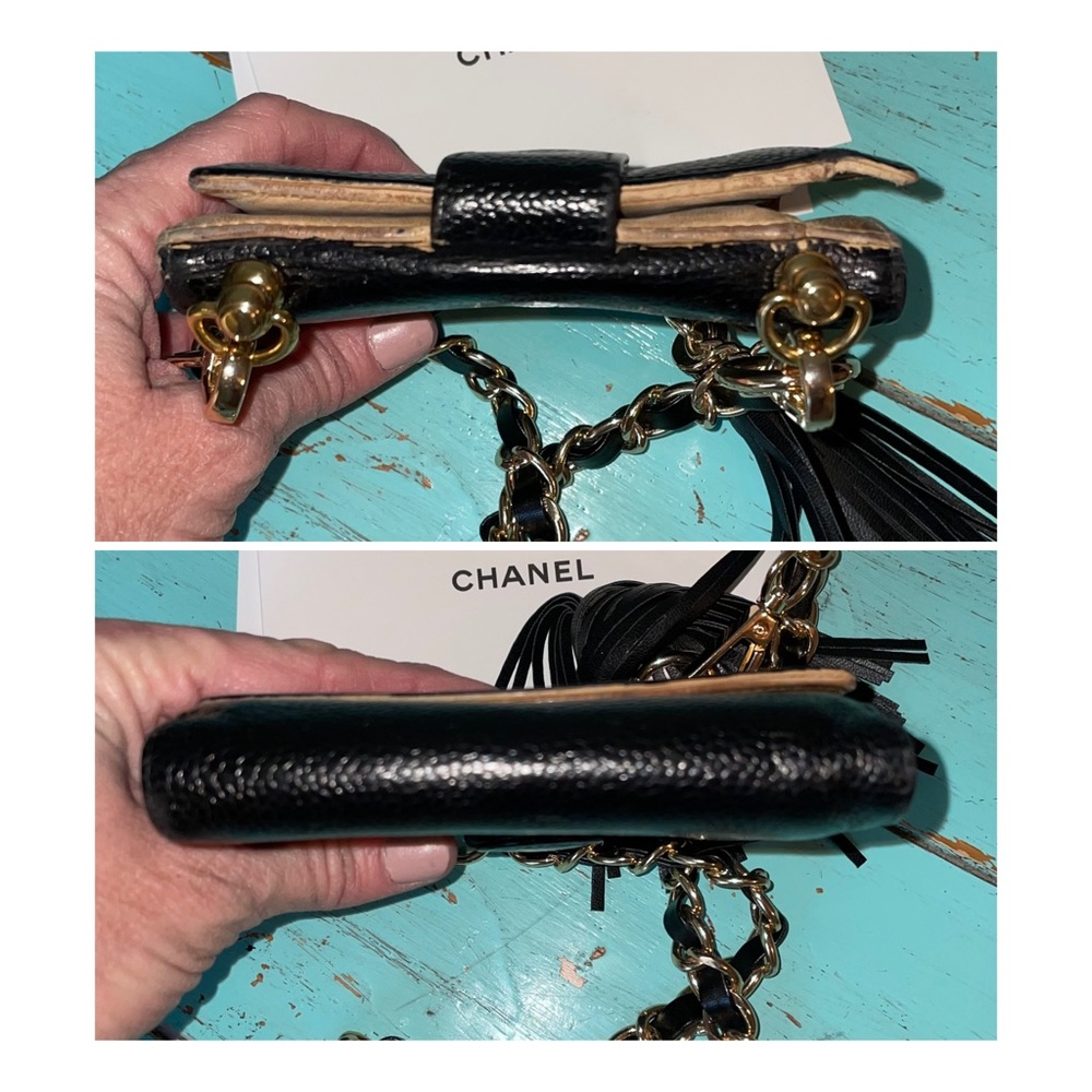 🔴🔴SOLD🔴🔴CHANEL WOC Vintage Wallet on Chain Crossbody Caviar Leather - Picture 8 of 16